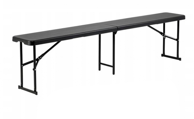 Скамейка садовая складная Bonro BS 183-2 Черный (2670149002)