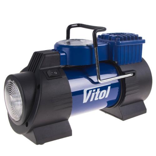 Компресор ViTOL К-60 150 psi 15 Amp 40 л з лiхтарем і прикурювачем