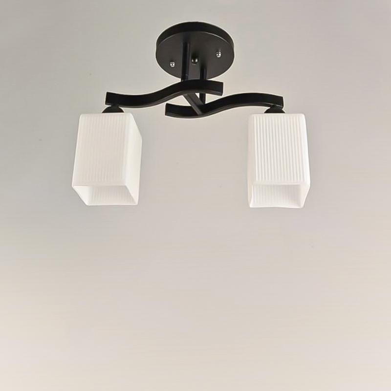 Люстра потолочная Light House SRS-16242/2 на две лампы Черный/Белый