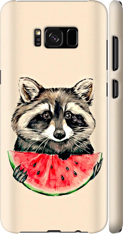 Чехол на Samsung Galaxy S8 Енотик с арбузом (4605m-829-42517)