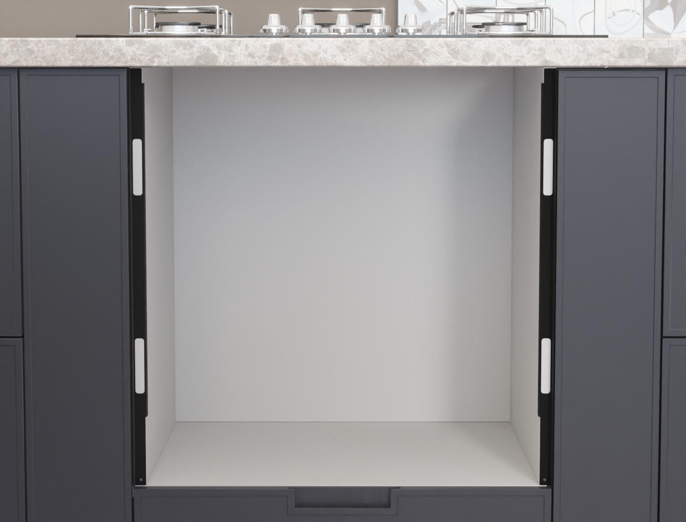 Термоизоляционные планки для тумбы под духовку Loft для ДСП 16 мм Черный - фото 6