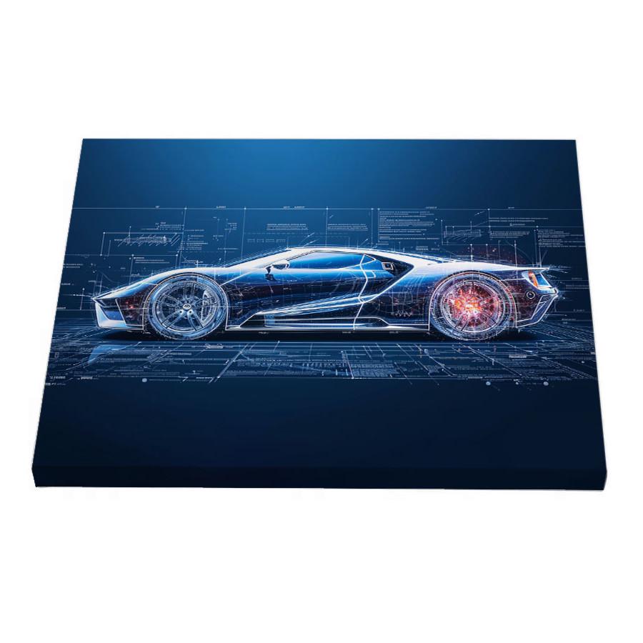 Постер Riviera Blanca Technical drawing 3 40x50 см (ПС50-091)