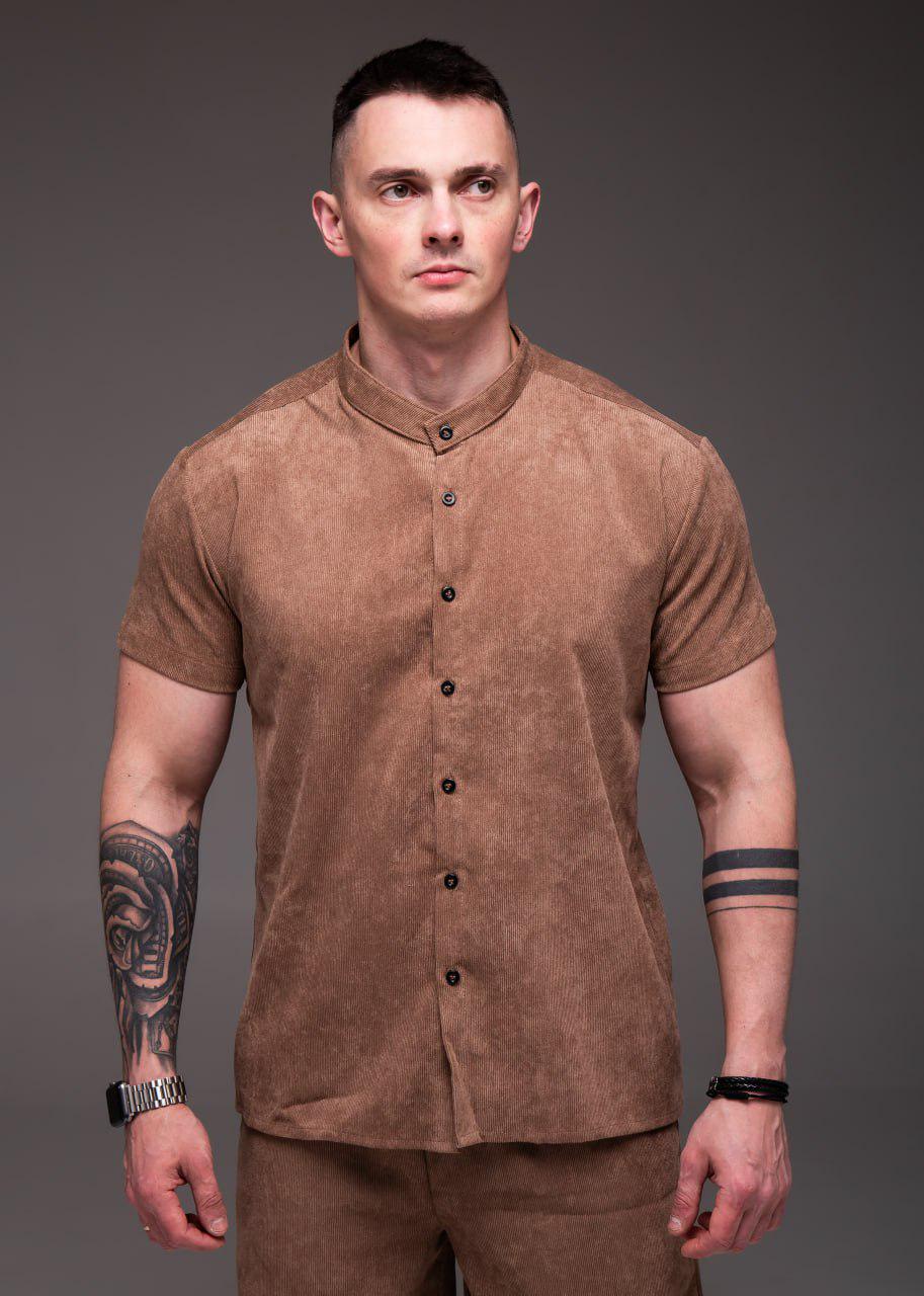 Костюм мужской вельветовый летний S Коричневый (2377/2/1) - фото 6