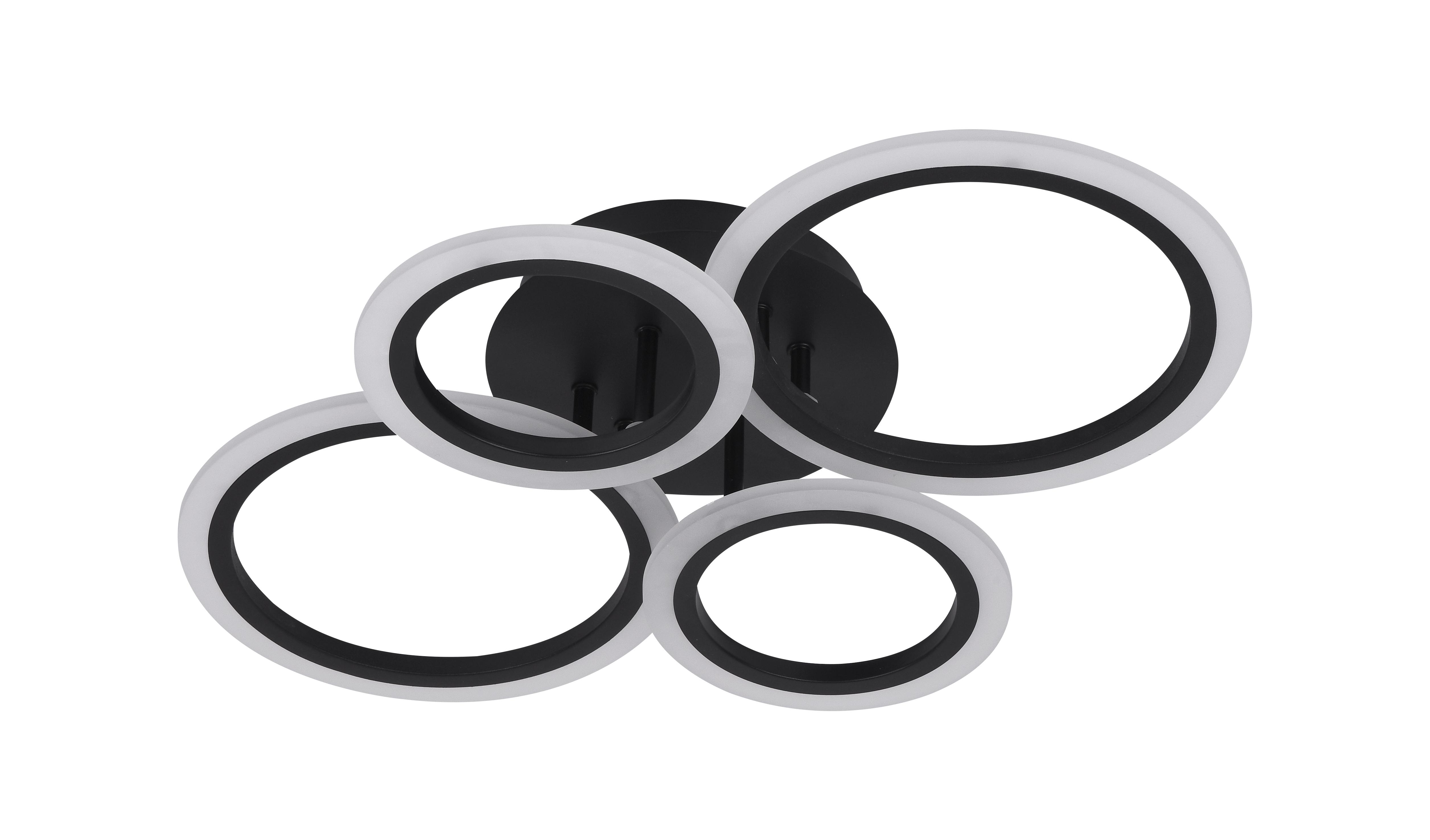 Люстра светодиодная акриловая Sirius 6092-4 BK 46W