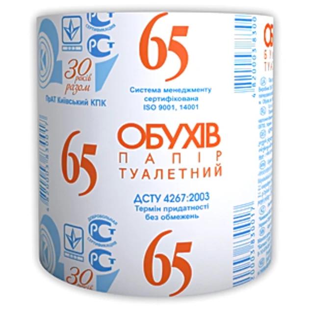 Бумага туалетная ТМ ОБУХIВ 65 рулон