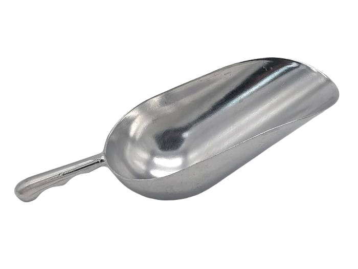 Совок для льоду сипучих продуктів та круп алюмінієвий L 30,5 см чаша 21,5x11,5 см 700 г (438599159)