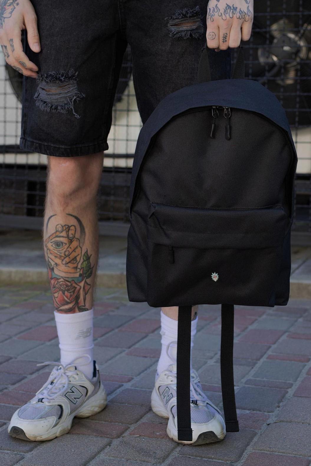 Рюкзак повседневный Without Compact унисекс с принтом Rick Black (8049980)