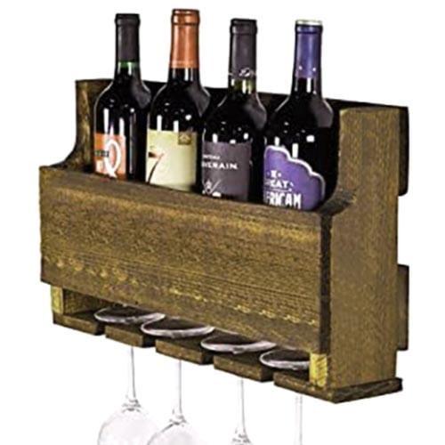 Полка для вина настенная из дерева Намиока Мускат (ПНК-027007)