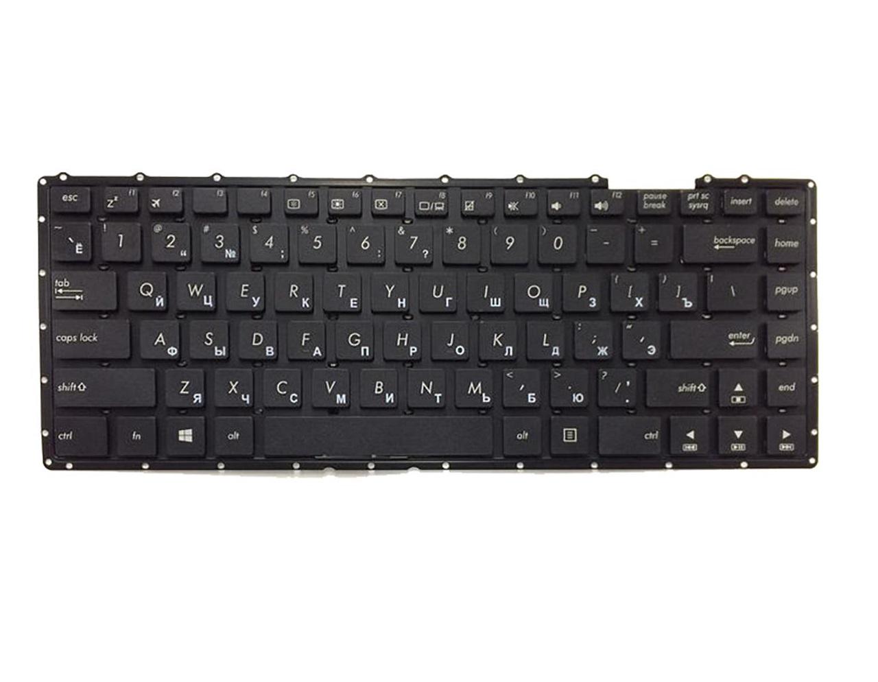 Клавиатура для ноутбука Asus D455 D455YA матовая (0KNB0-4135RU00)