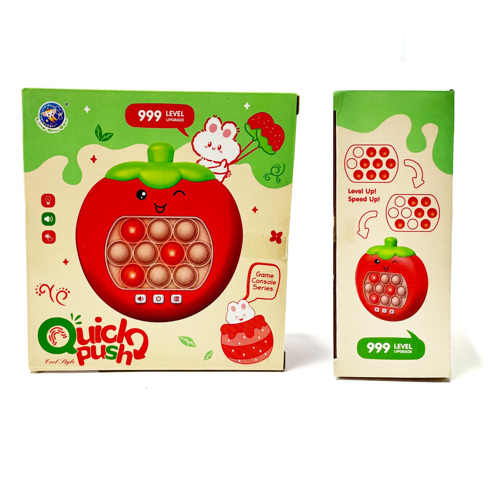 Интерактивная игрушка Quick Push Game Pop It Strawberry 999 уровней Red (13167299) - фото 2 Интерактивная игрушка Quick Push Game Pop It Strawberry 999 уровней Red (13167299) - фото 2