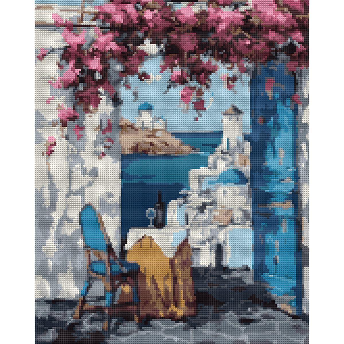 Алмазная мозаика Santi Греческий завтрак 40x50 см на подрамнике (Top-954792)