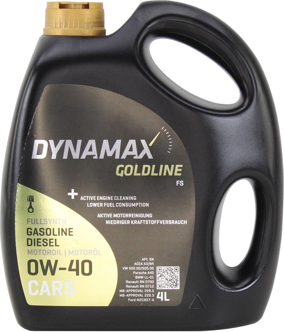Моторное масло бензин/дизель 0W-40 Dynamax GOLDLINE FS 4 л (502732)