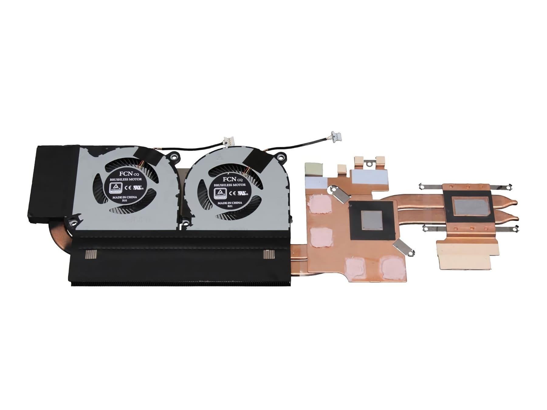 Система охлаждения с кулерами для ноутбука Acer Nitro 5 AN515-54/AN517-51 For GPU 1050 (24.Q5BN2.001)