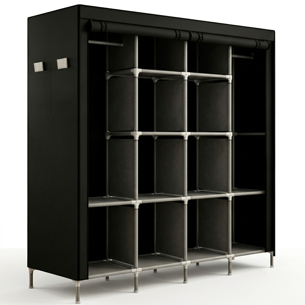 Шафа тканинна складана STORAGE WARDROBE 88170-2 на 4 секції 170x45x170 см