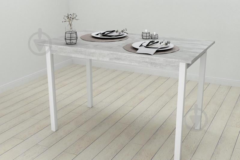 Стол кухонный Ferrum-decor Марио 75x120x70 Белый ДСП Урбан Лайт 16мм (MAR0035)