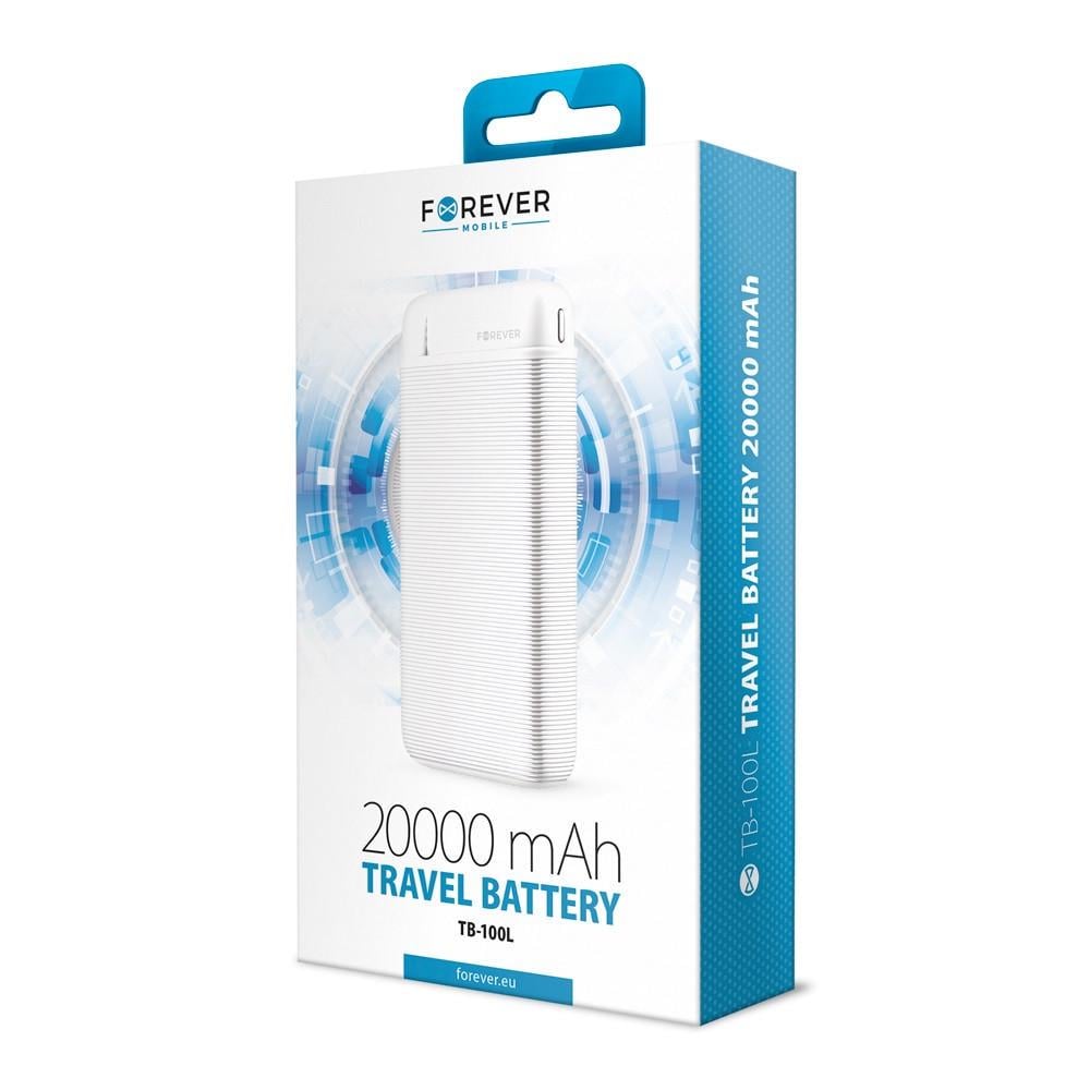 Повербанк Forever TB-100L 20 000 mAh Type-C Білий - фото 3