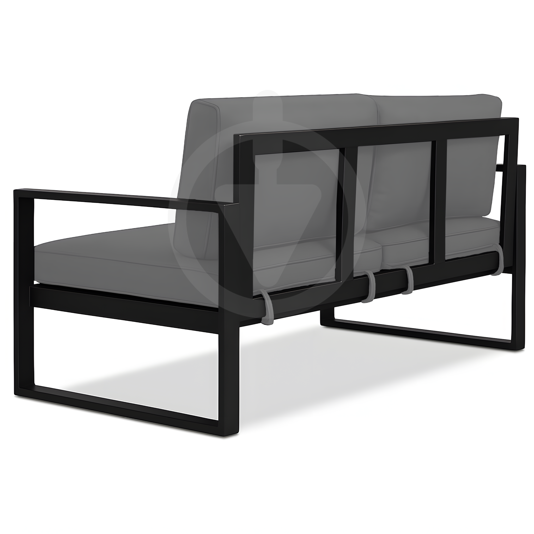 Диван металлический AVVS Бостон лофт с подлокотниками рогожка 130 см Светло-серый - фото 3 Диван металлический AVVS Бостон лофт с подлокотниками рогожка 130 см Светло-серый - фото 3