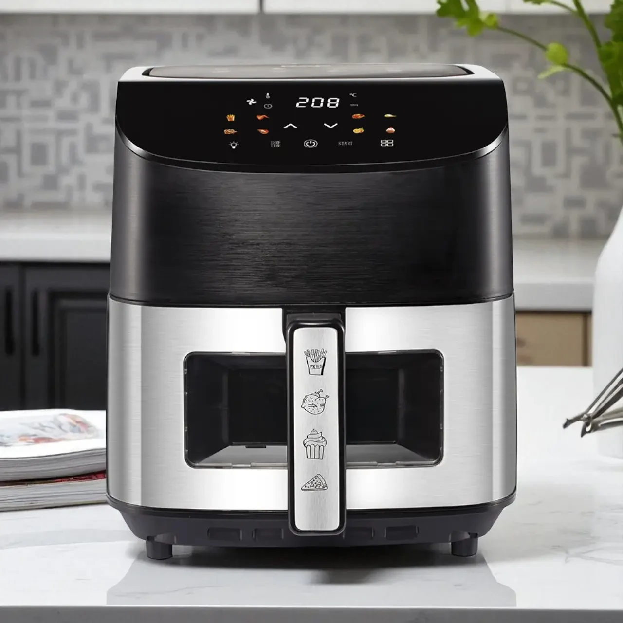 Аэрофритюрница BITEK BT-9501 4200 Вт 10 л с 6 программами и антипригарной чашей (33829995) Аэрофритюрница BITEK BT-9501 4200 Вт 10 л с 6 программами и антипригарной чашей (33829995)