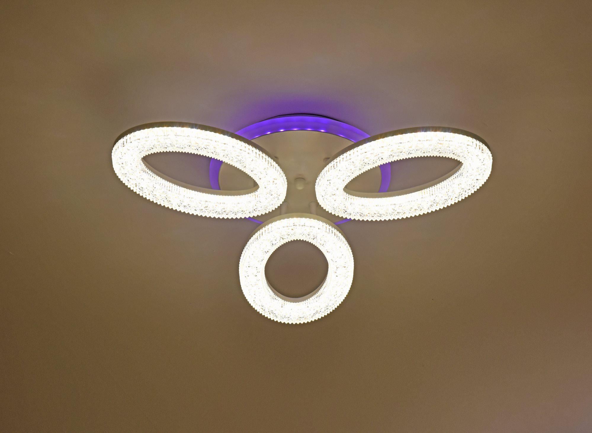 Люстра потолочная VALESO 55739/3 LED 72 W Белый