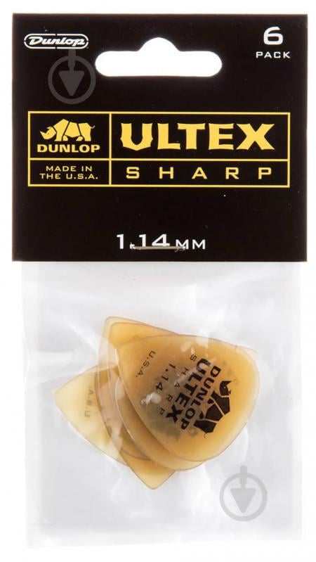 Медиаторы Dunlop 433P1.14 Ultex Sharp Player's Pack 1.14 mm (6 шт.)