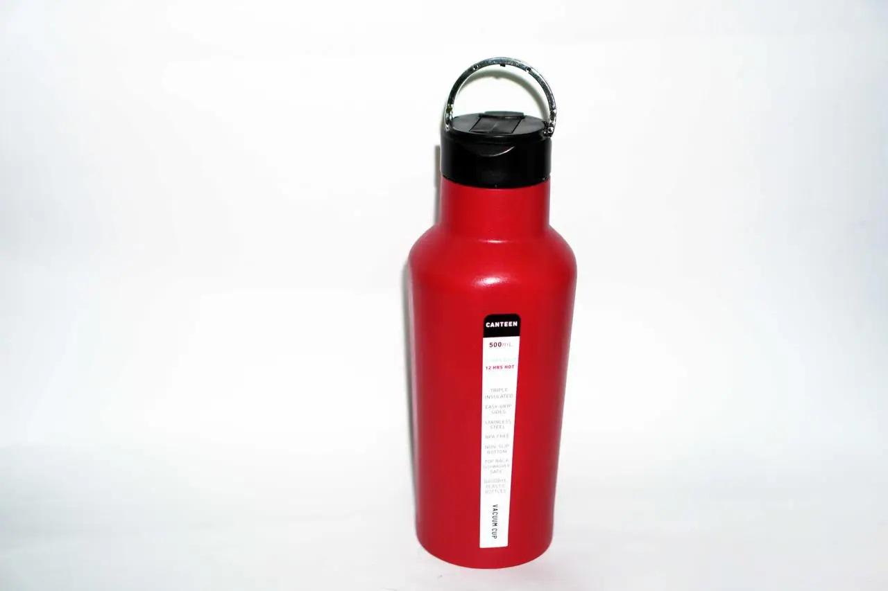 Термос туристический Vacuum up из нержавейки 0,5 л Красный (2242901450)