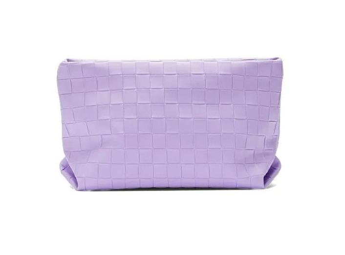 Косметичка кожаная VICTORIA'S SECRET Travel Pouch LILAC WOVEN Лавандовый (11532769) - фото 2