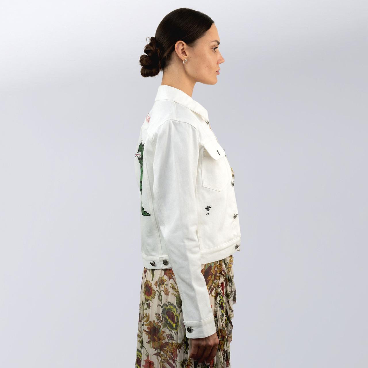 Куртка жіноча джинсова повсякденна Christian Dior S Білий (2588762944) - фото 3 Куртка жіноча джинсова повсякденна Christian Dior S Білий (2588762944) - фото 3