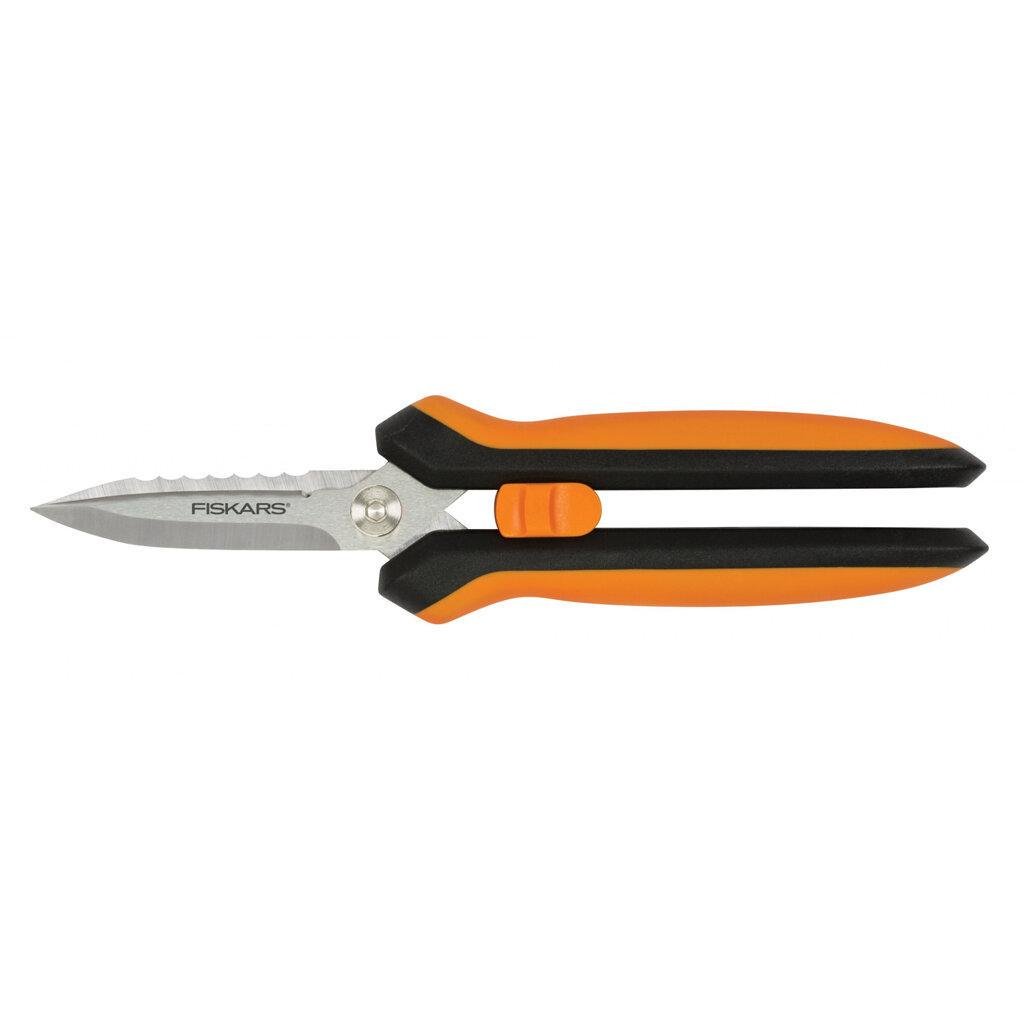 Ножницы многофункциональные Fiskars Solid SP320 пластик из нержавеющей стали 7 см Черный с оранжевым (2564409492)