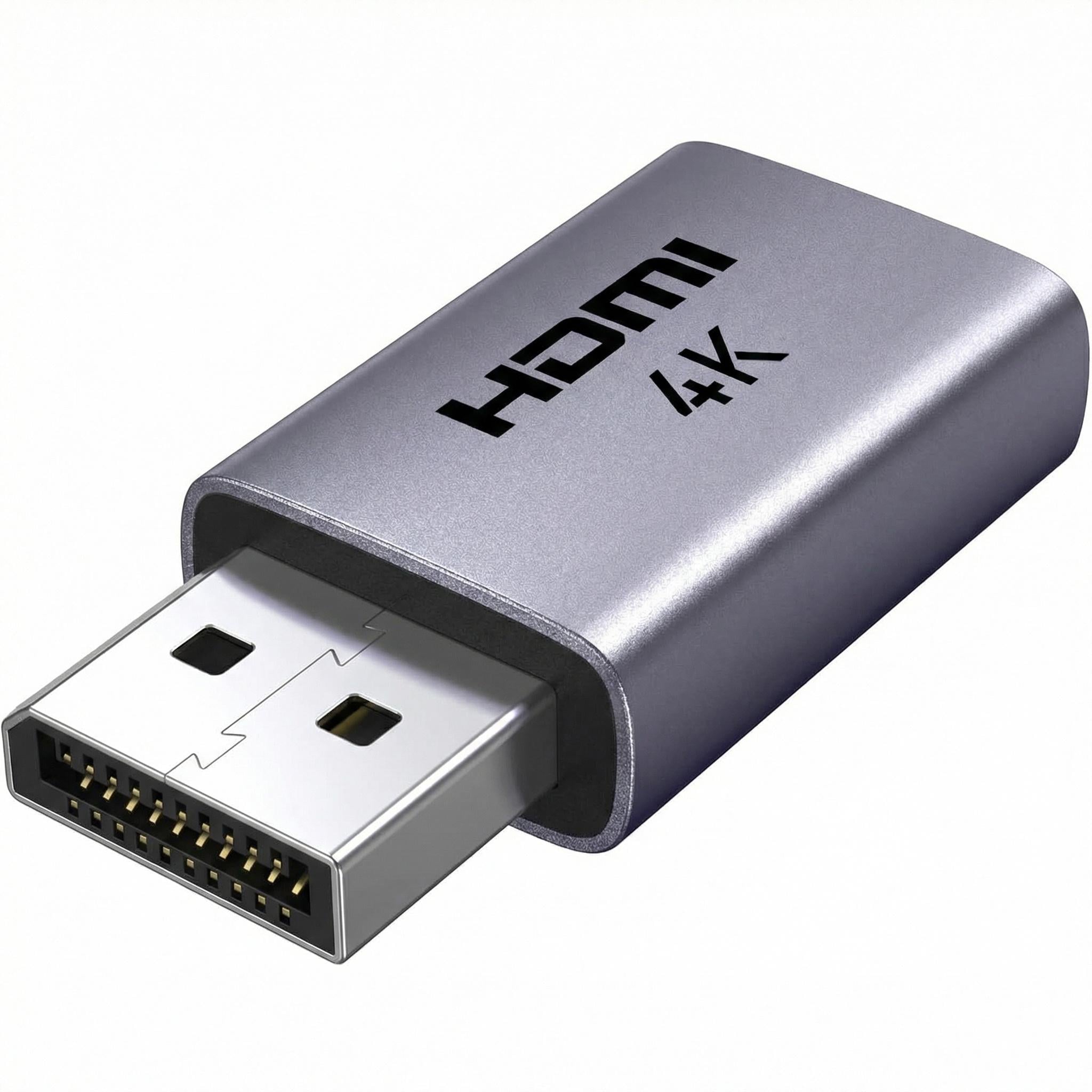 Переходник DisplayPort на HDMI UGREEN DP130 4K/30 Гц/алюминиевый Темно-серый (55928)