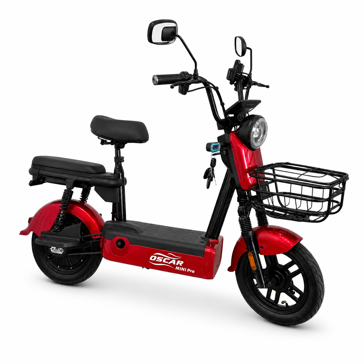 Электроскутер Oscar Mini PRO 450W 48V 12Ah Красный