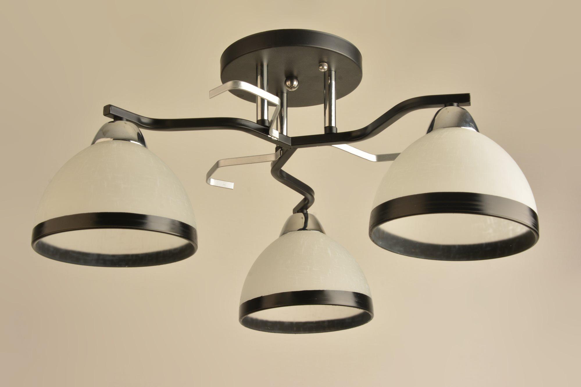 Люстра декоративная Sirius Л 8140/3 BK+CR