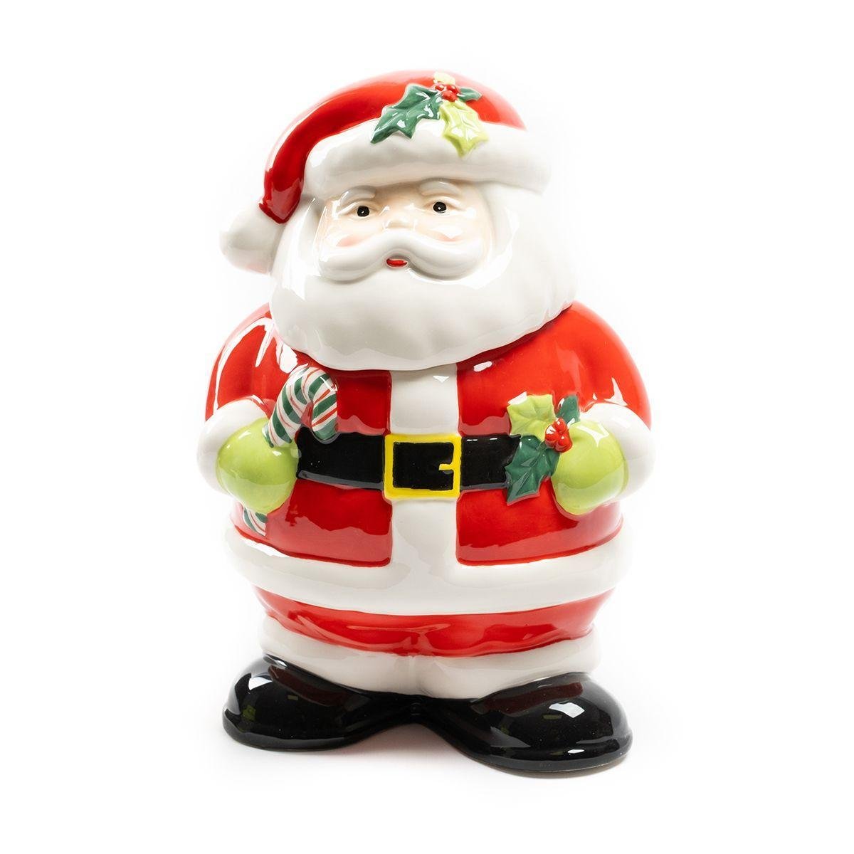 Емкость для хранения статуэтка Certified International Магия Рождества из керамики 27х18х14,6 см Красный (37306)