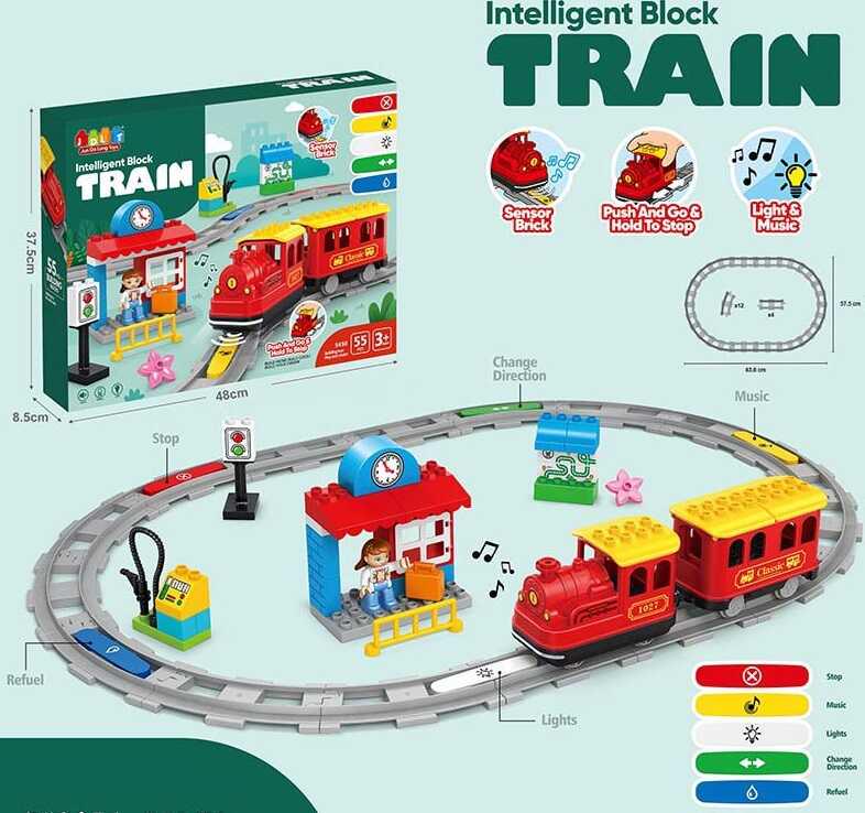 Конструктор-железная дорога 5450 12/2 55 деталей 48x36x37,5 см (113560)