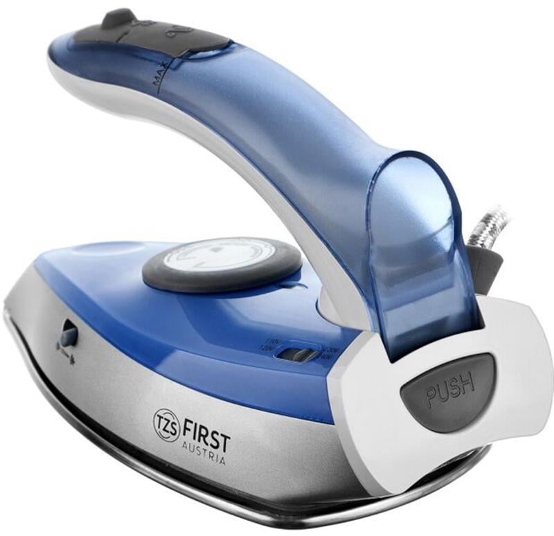 Утюг First FA-5640-2 резервуар 60 мл пар 13 г/мин нержавеющая сталь 1100 Вт Синий (623927) - фото 5 Утюг First FA-5640-2 резервуар 60 мл пар 13 г/мин нержавеющая сталь 1100 Вт Синий (623927) - фото 5