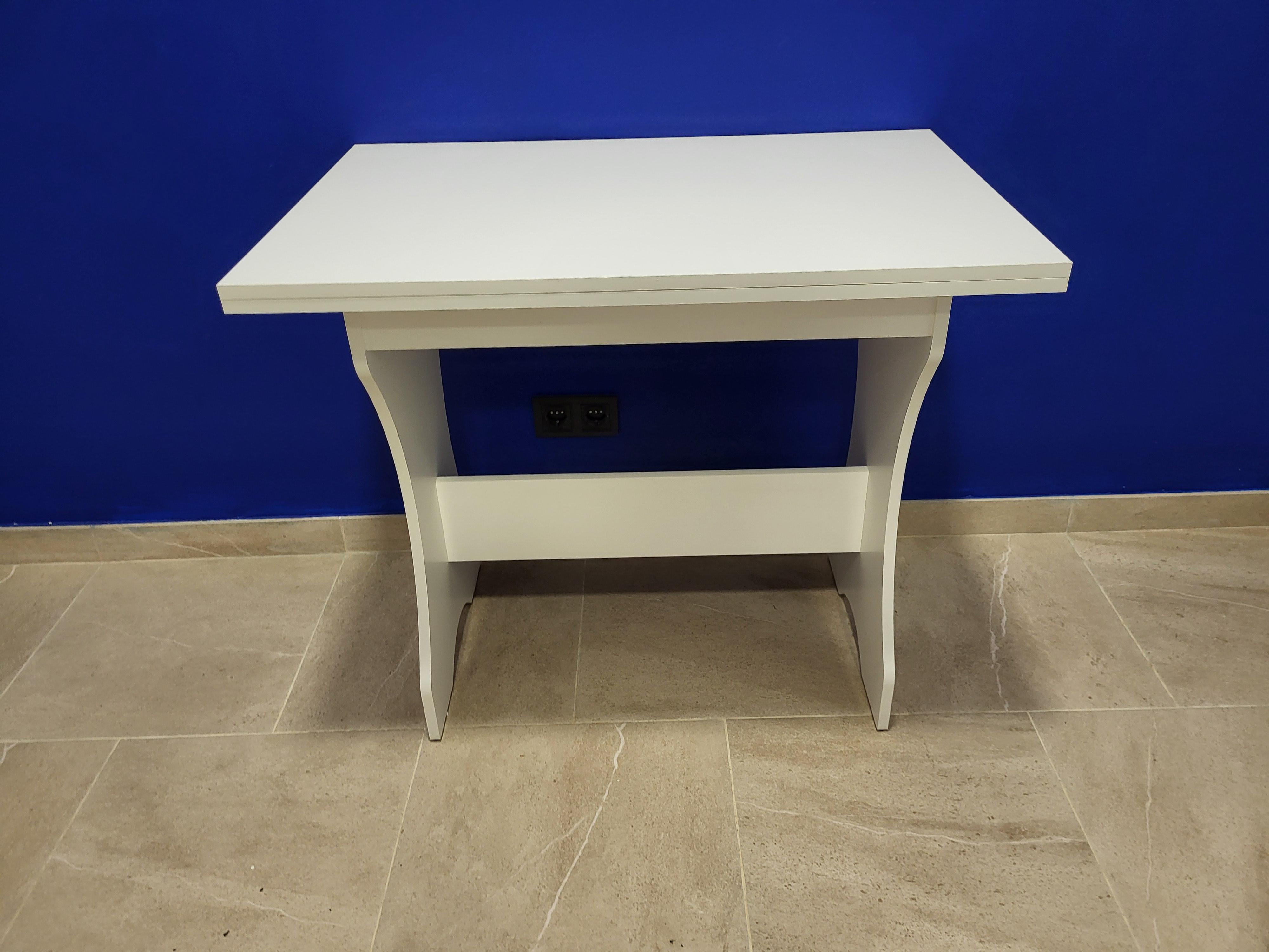 Стол раскладной Семейный 89х59 см/118х89 см Белый (S-B)