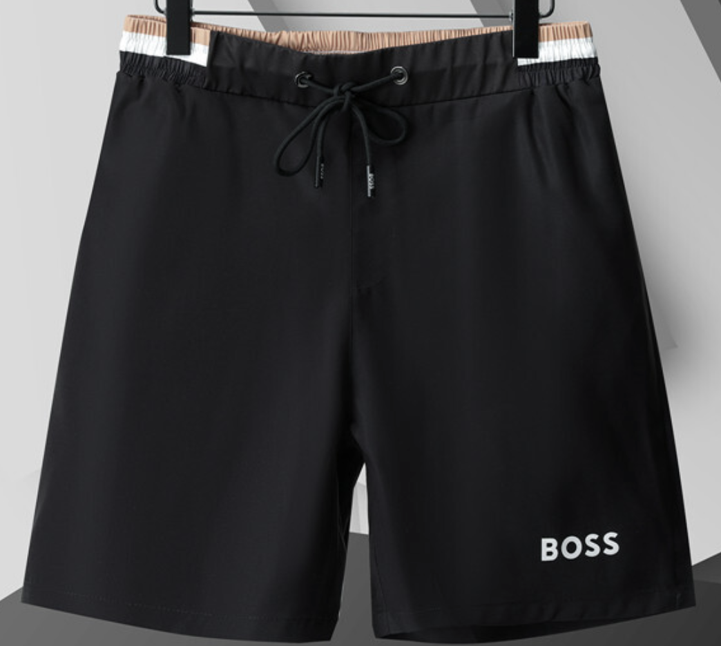 Шорты мужские для плавания BOSS Signature Stripe Swim Shorts L Черный (HB18001.2L)