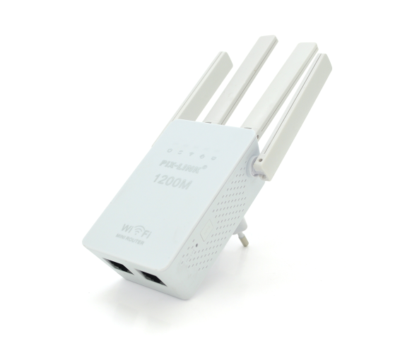 Ретранслятор Wi-Fi VOLTRONIC LV-WR02EQ 4 антени 300Mbps 2,4GHz 220V White