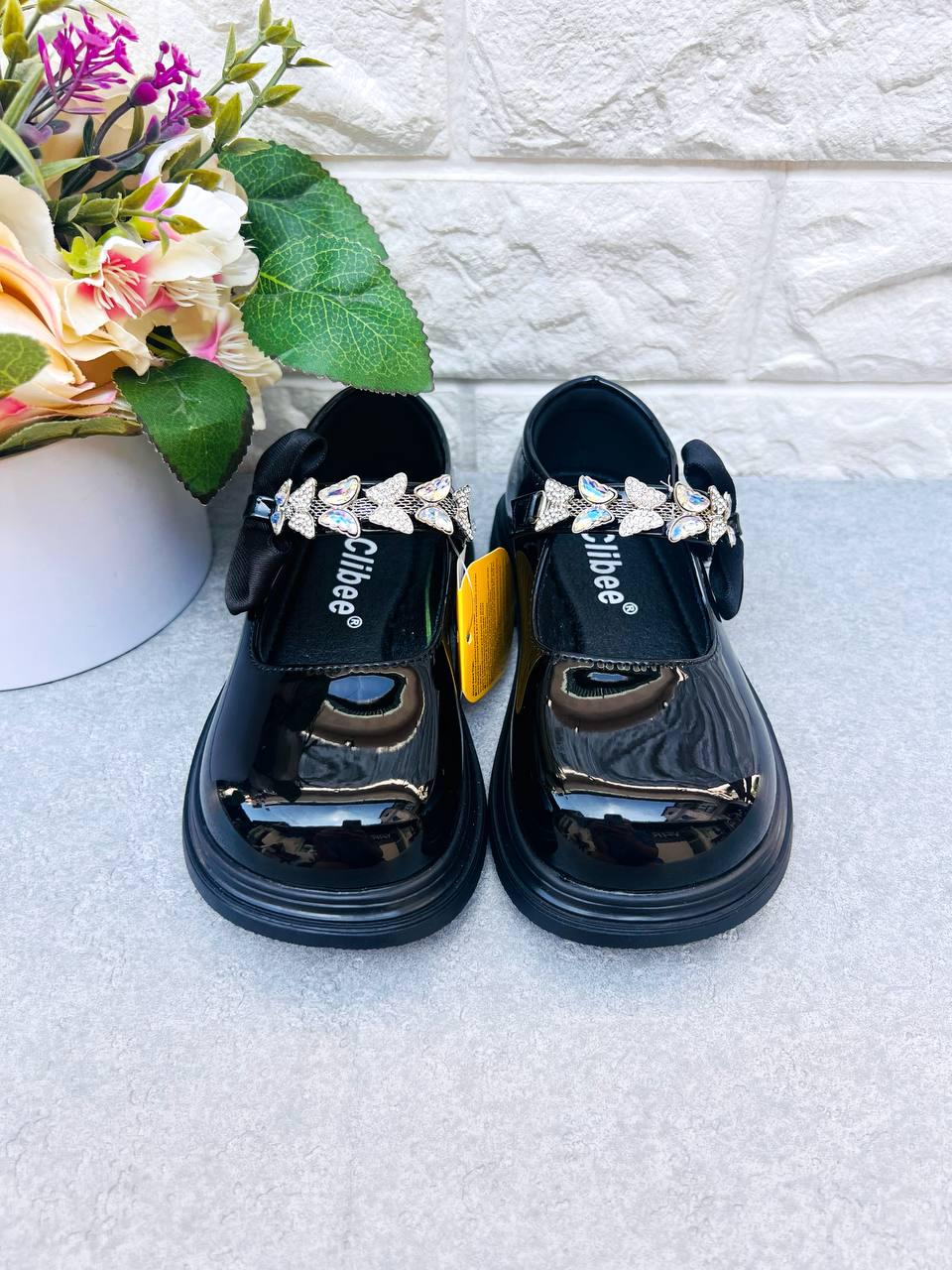 Туфлі класичні для дівчинки Clibee 1827 р. 26 16 см Чорний (1827) - фото 2