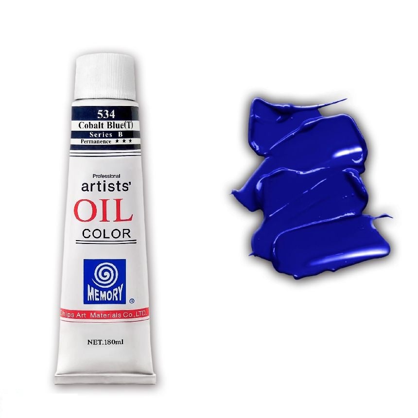 Краска масляная Memory professional 180 мл Кобальтово-синий