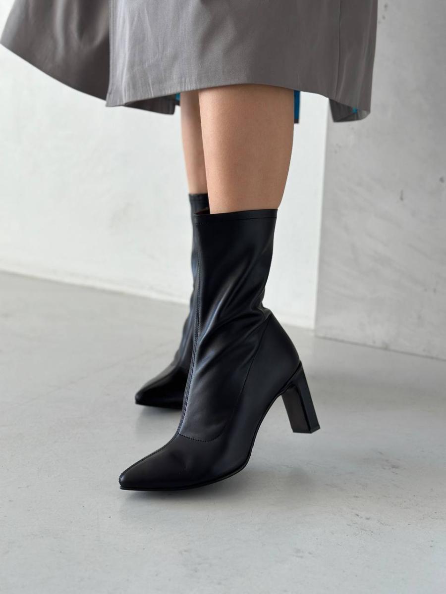 Ботинки женские кожаные демисезонные р. 40 Черный (8520д/40)