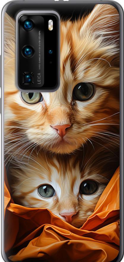Чехол на Huawei P40 Pro Котики 2 (5664t-1839-42517)