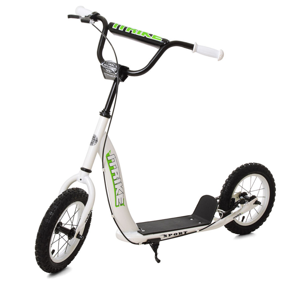 Самокат городской iTrike двухколесный с резиновыми колесами Белый (DS-171-S-359)