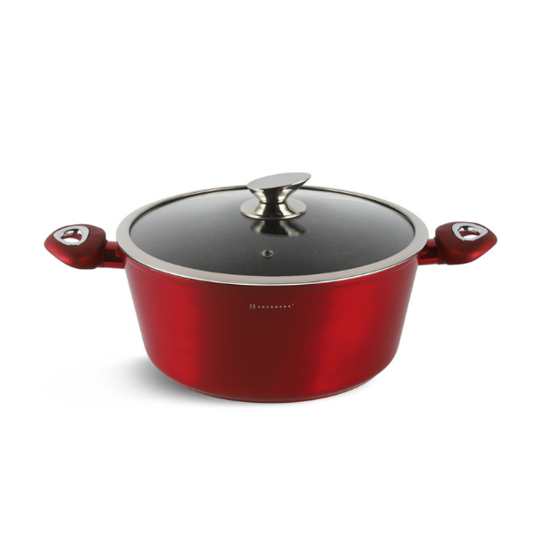 Кастрюля с крышкой Edenberg EB-7412 6,3 л Красный (14379668)