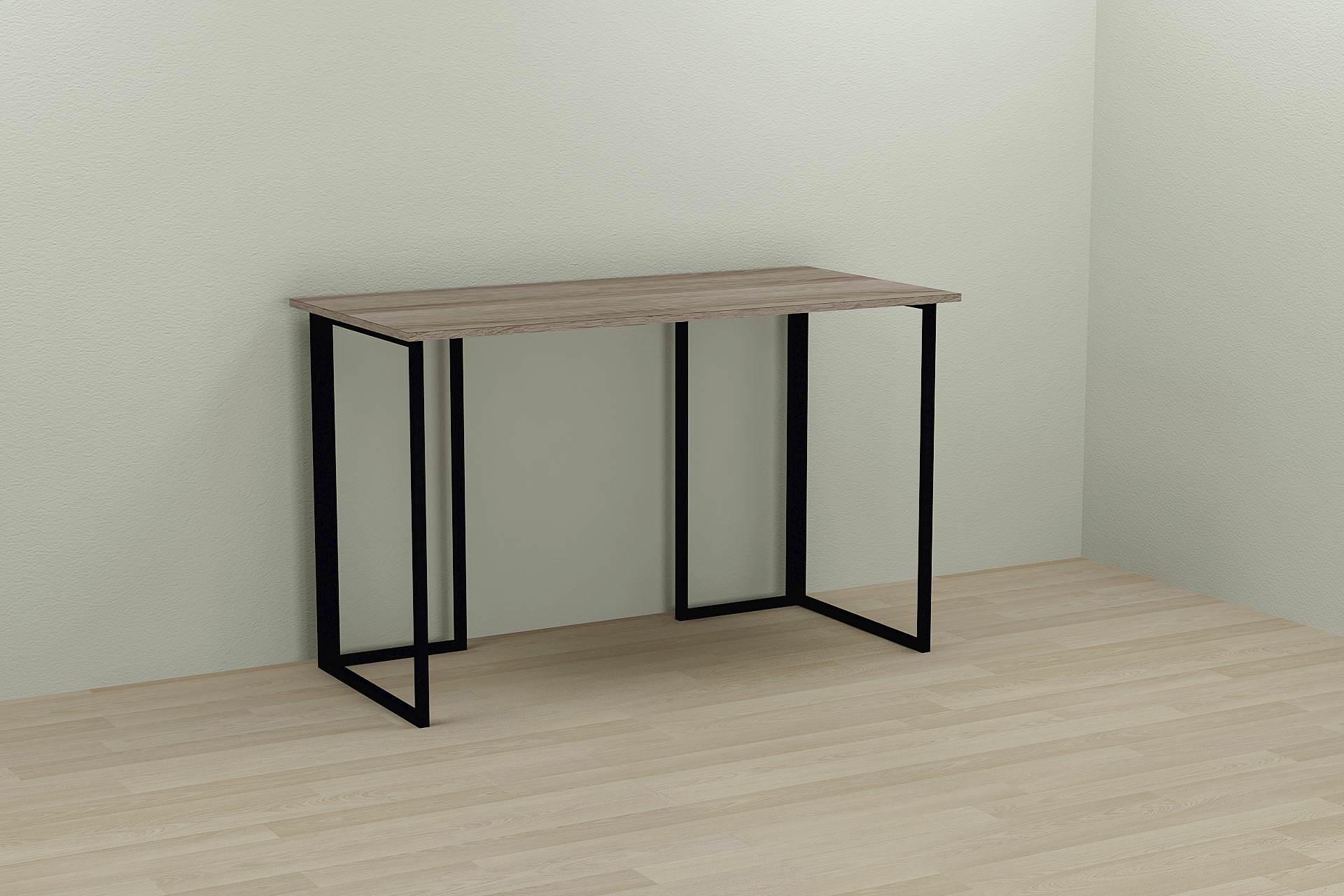 Компьютерный стол Ferrum-decor Ханна ДСП 16 мм 75x140x70 см Черный/Дуб Сонома Трюфель (FRD-103523) - фото 1