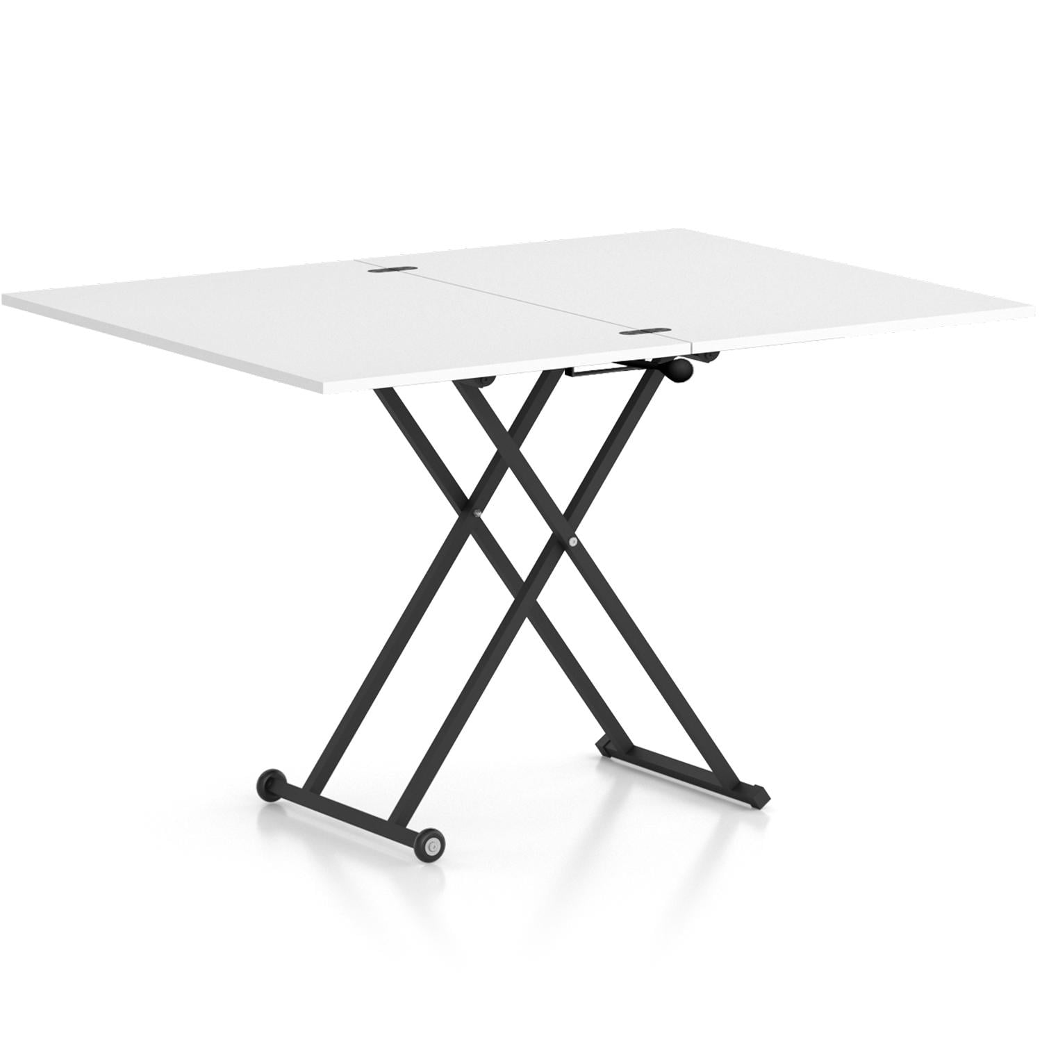 Стол-трансформер с регулировкой высоты Knap Knap Dragonfly 900/1200x600x760 мм Белый (S201002101)