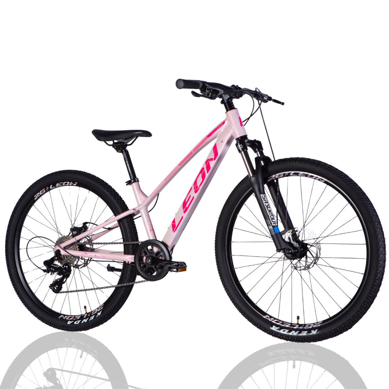 Велосипед подростковый Leon SUPER JUNIOR DD CS AL 26" 13" 2025 Розовый/Малиновый - фото 1 Велосипед подростковый Leon SUPER JUNIOR DD CS AL 26" 13" 2025 Розовый/Малиновый - фото 1