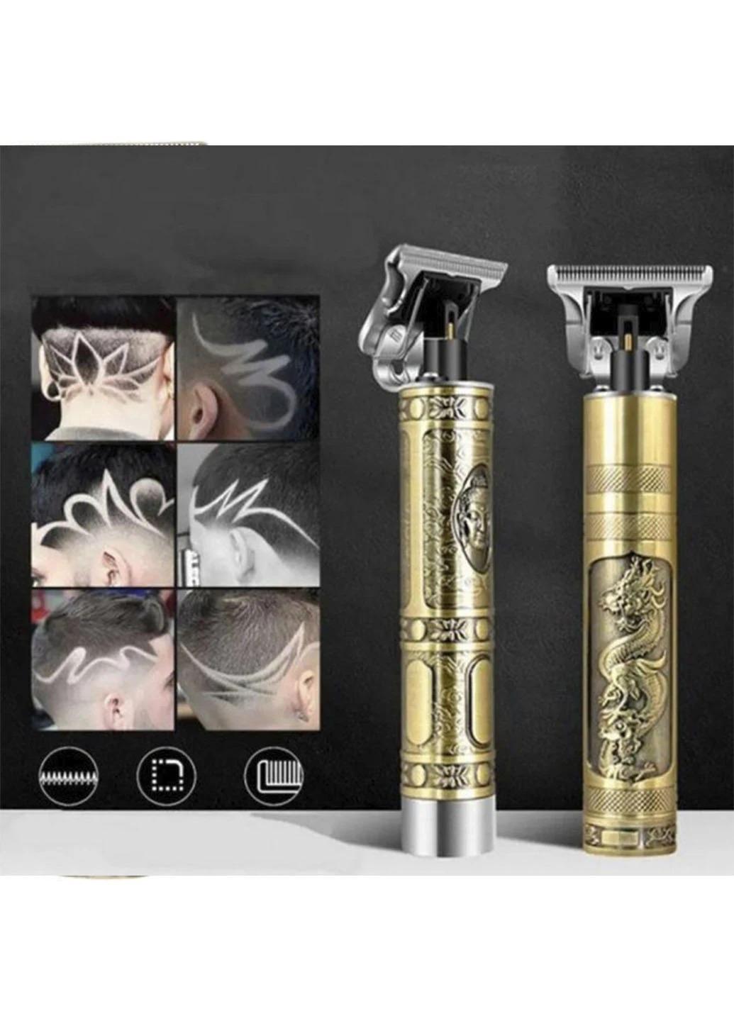 Триммер машинка для стрижки волос и бороды Hair Trimmer WN-09 Золотой (4670) - фото 3