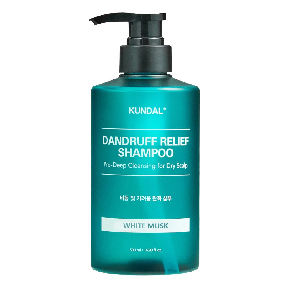 Шампунь для сухої шкіри голови Kundal Dandruff Relief Shampoo White Musk 500 мл (8809809426941)