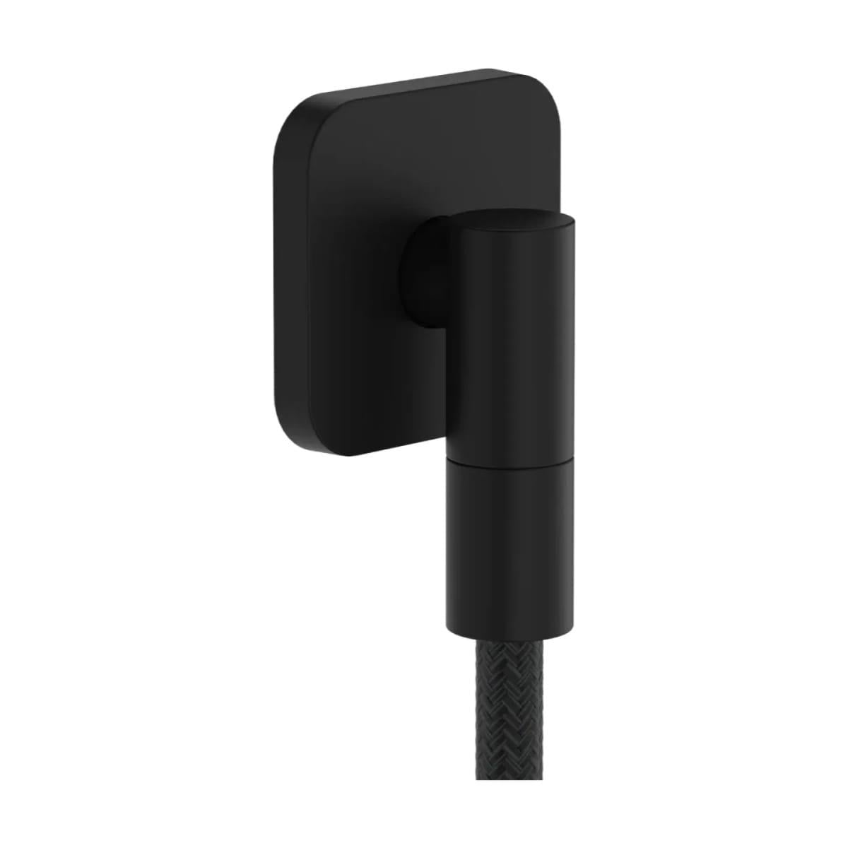 Шланговое подключение для душа Hansgrohe FixFit Fine Q металл Черный матовый (28884670)