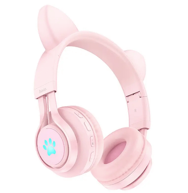Наушники беспроводные Hoco W39 Розовый (s12345) Наушники беспроводные Hoco W39 Розовый (s12345)